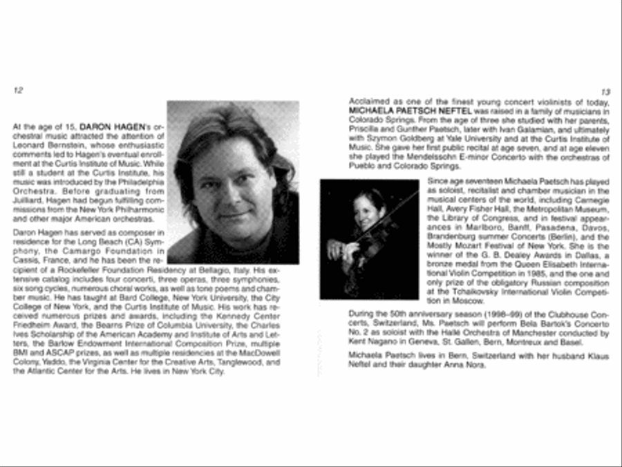 Daron Hagen: Strings Attached CD scores gallery preview page 8