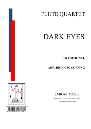 Book cover for DARK EYES – FLUTE QUARTET
