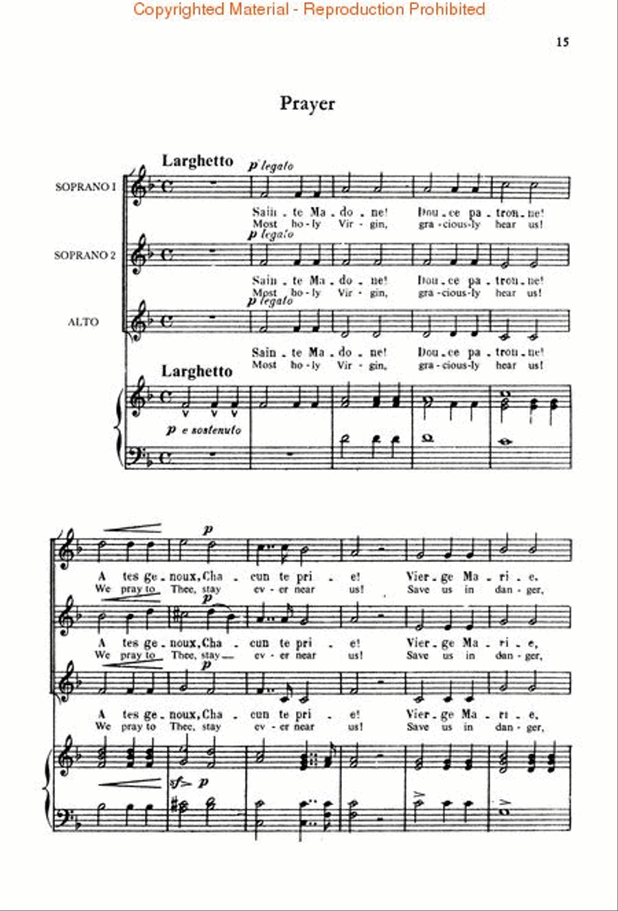 The Daughter of the Regiment (La Fille Du Régiment) Voice scores gallery preview page 3