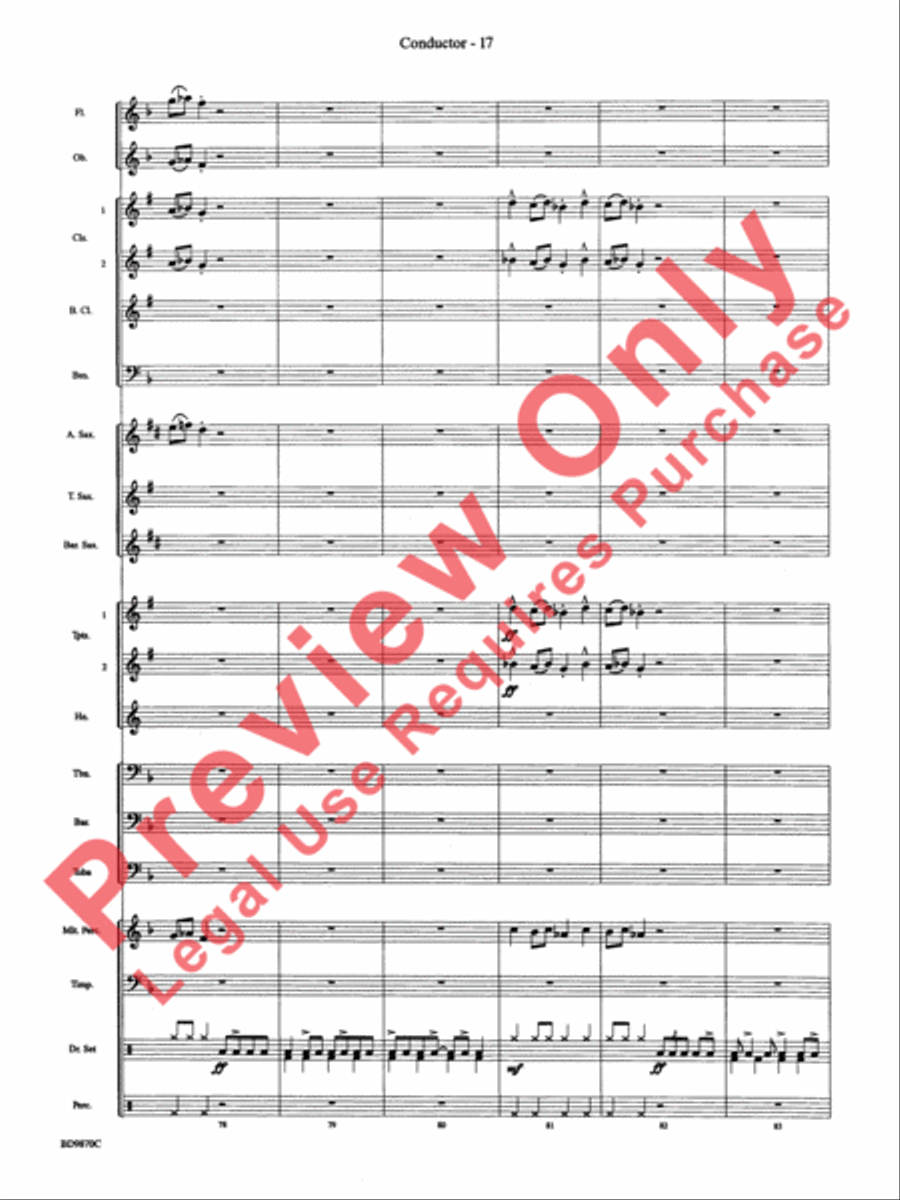 Christmas a la Big Band Christmas a la Big Band Concert Band scores gallery preview page 20
