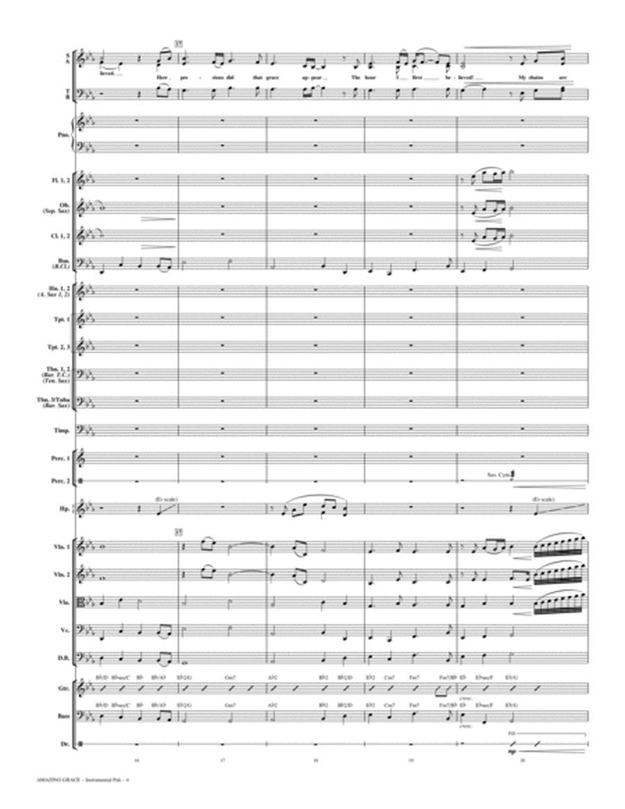 Amazing Grace (My Chains Are Gone) - Full Score