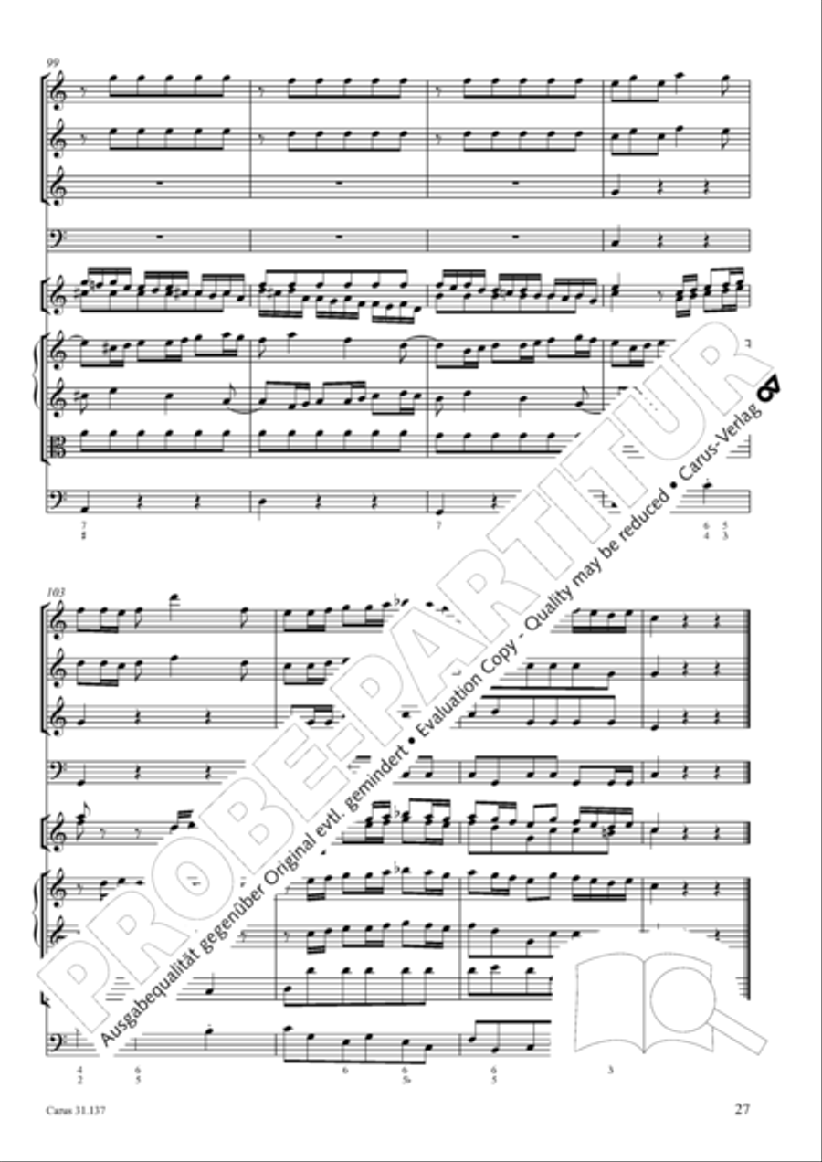 Praise ye, Almighty God, King and our ruler exalted (Lobe den Herren, den machtigen Konig der Ehren) ATB scores gallery preview page 28