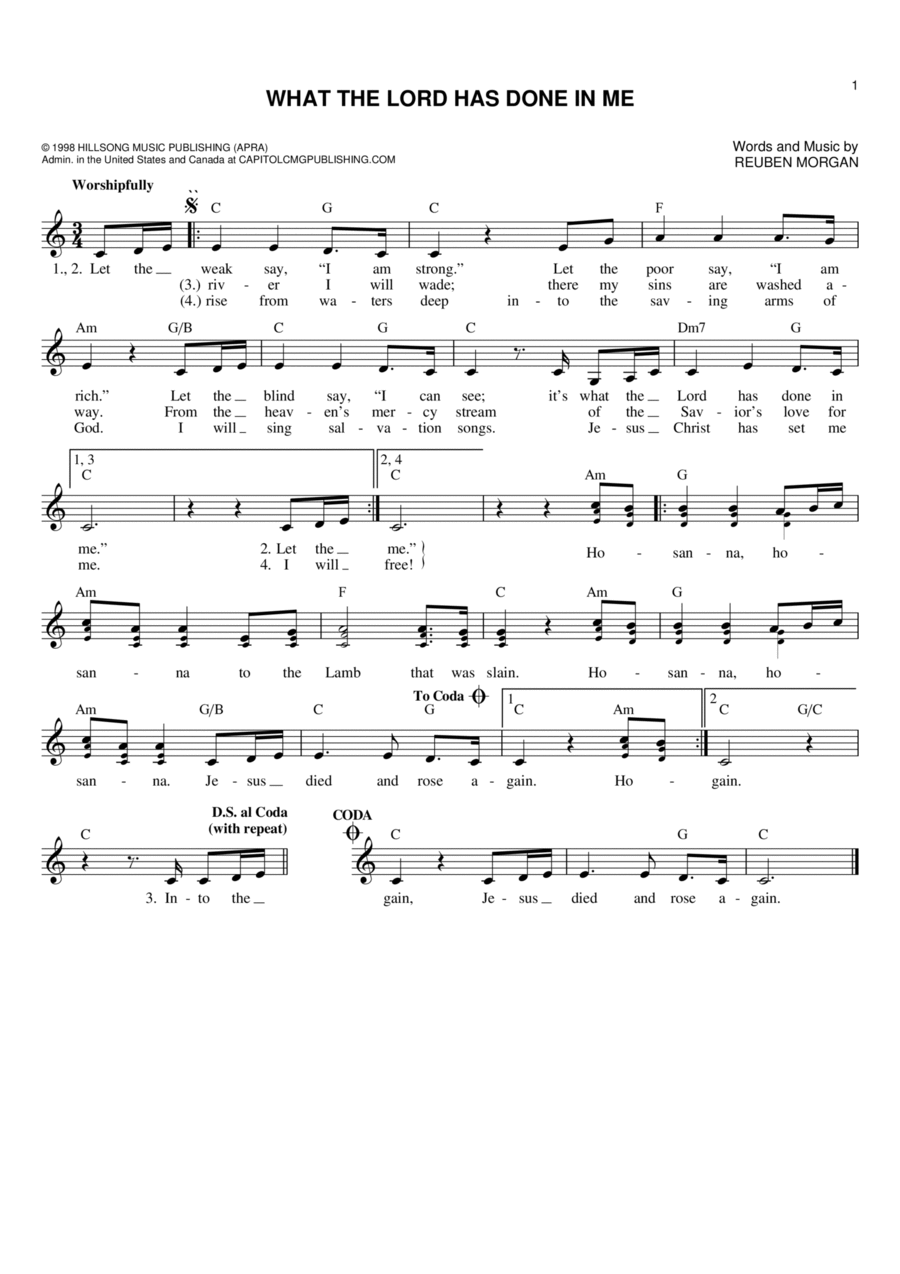 What The Lord Has Done In Me Flute scores gallery preview page 1