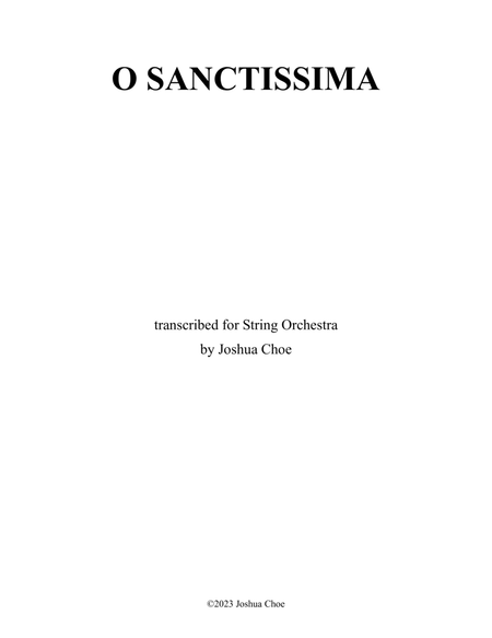 O Sanctissima (Version for String Orchestra) image number null
