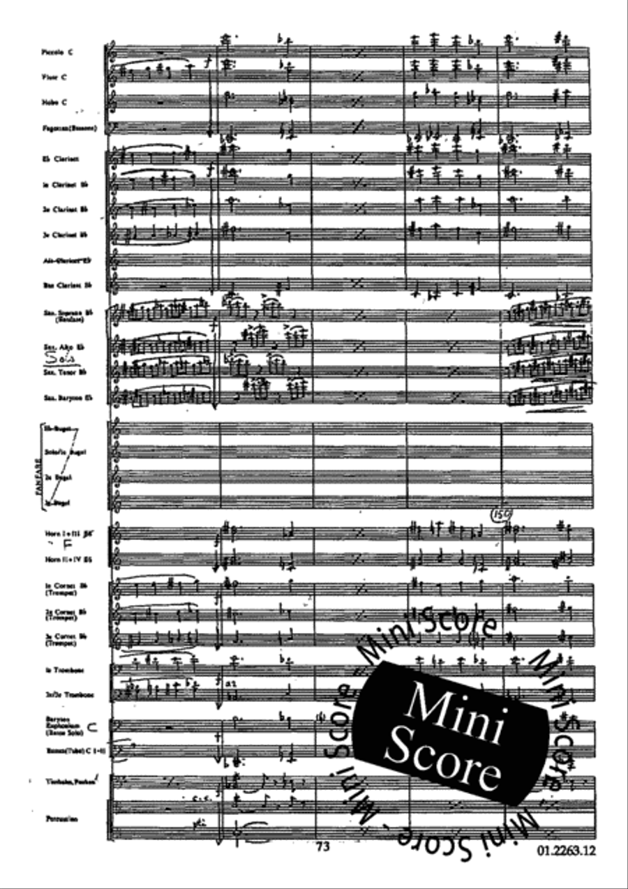 Concerto Grosso Concert Band scores gallery preview page 77