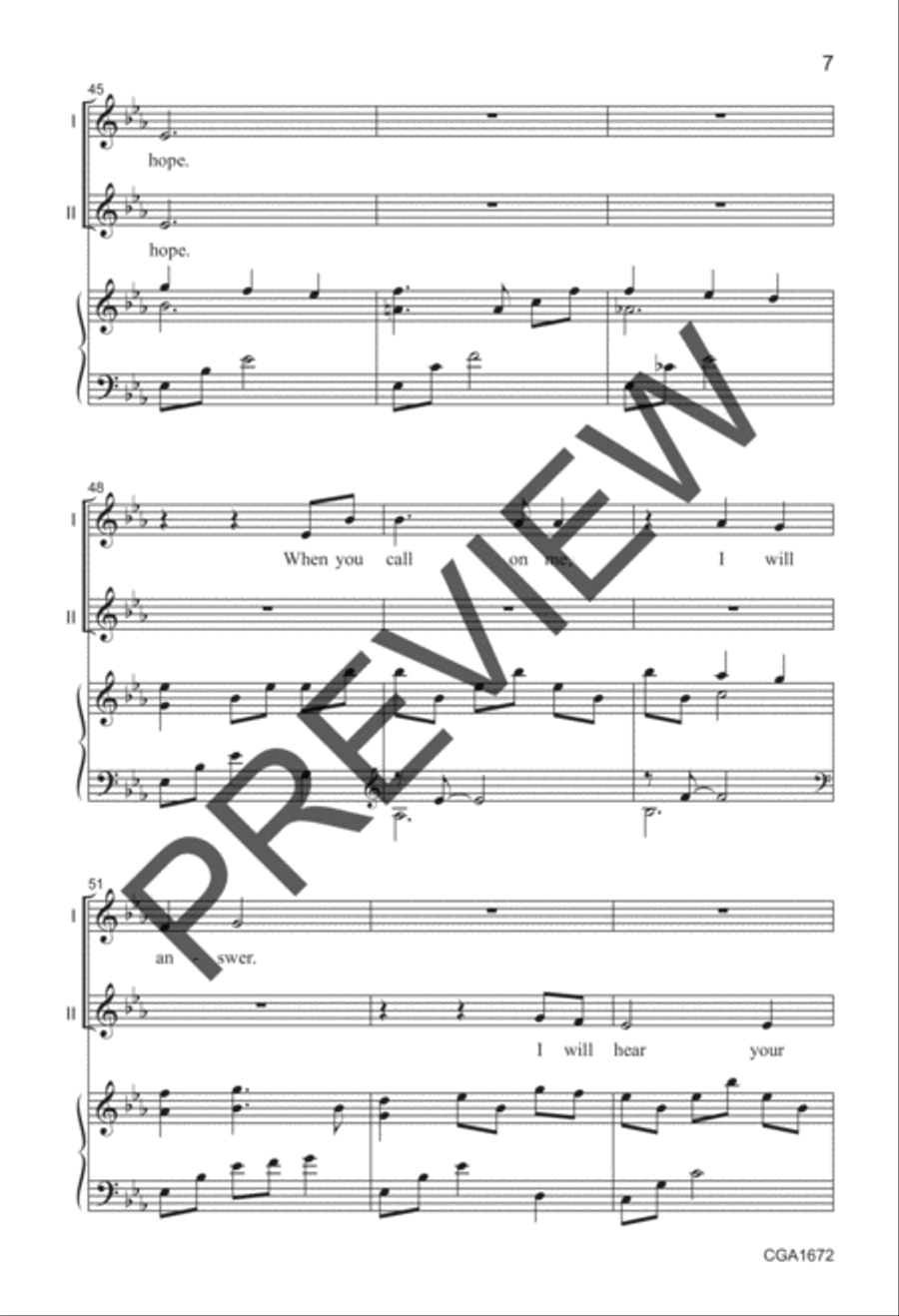 A Future With Hope (Unison/Two-part) Unison Choir scores gallery preview page 6