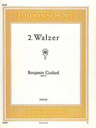 Book cover for Waltzes II B-flat major, Op. 56