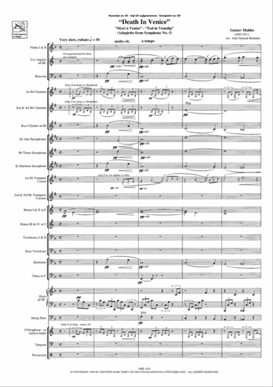 Death In Venice Concert Band scores gallery preview page 4