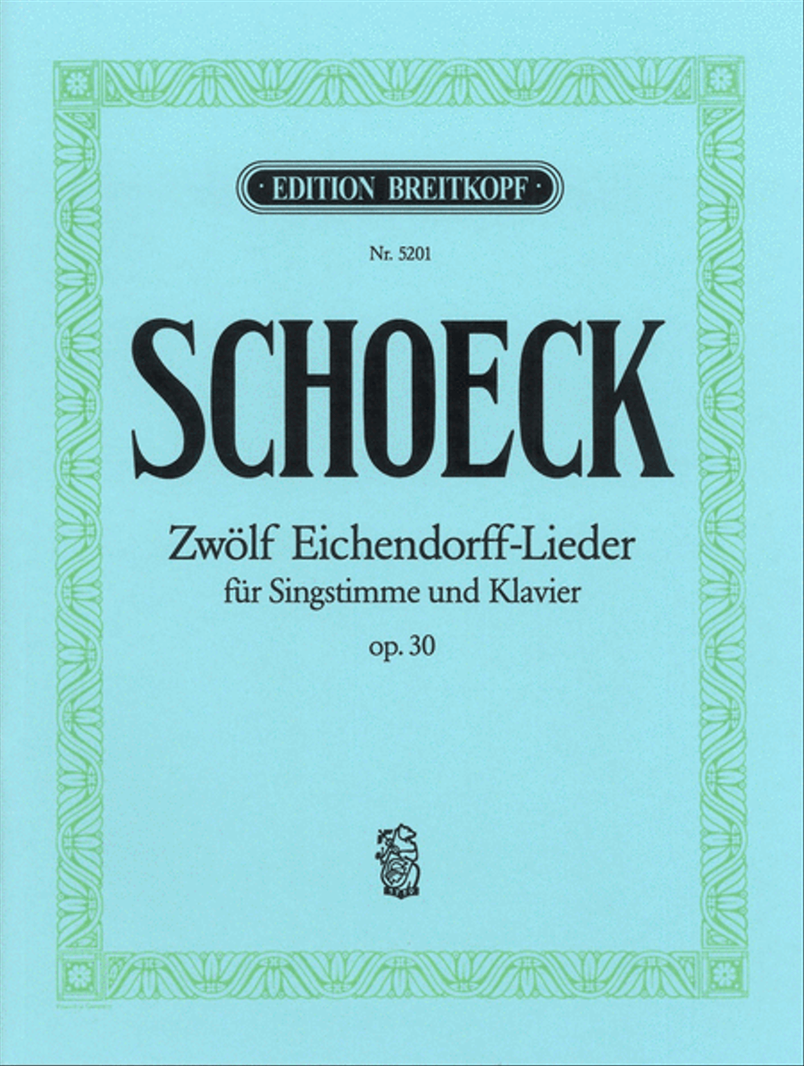 12 Eichendorff Lieder Op. 30 Voice Solo scores gallery preview page 1