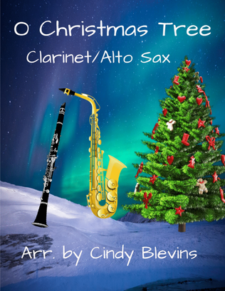 Book cover for O Christmas Tree, Clarinet and Alto Sax