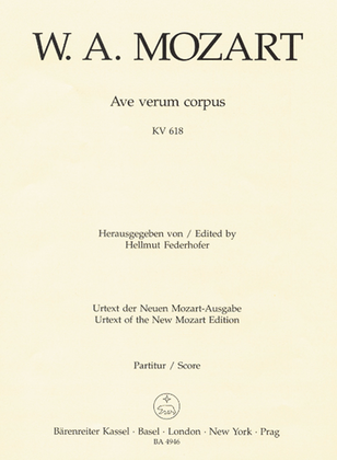 Book cover for Ave verum corpus KV 618