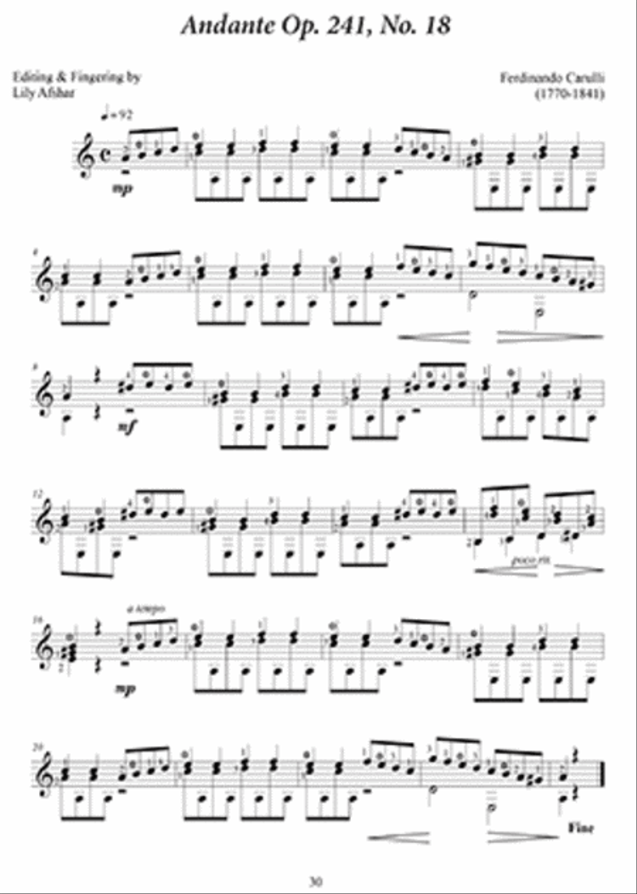 Intermediate Pieces for Classical Guitar Acoustic Guitar scores gallery preview page 3