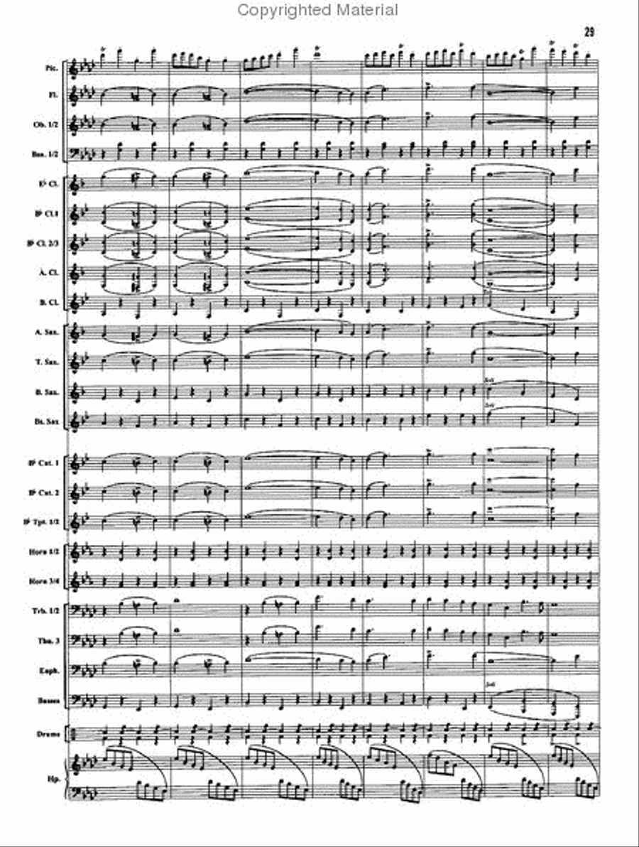 The Stars and Stripes Forever Concert Band scores gallery preview page 13