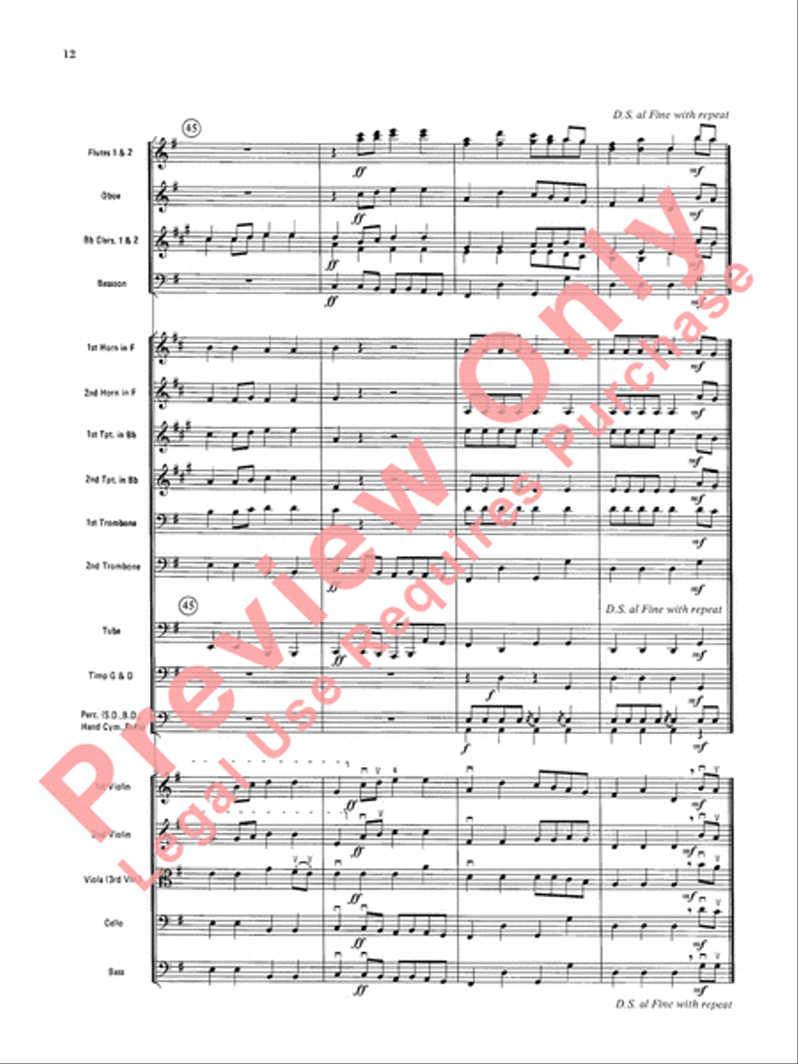 Rondeau (Theme from Masterpiece Theatre) Full Orchestra scores gallery preview page 15
