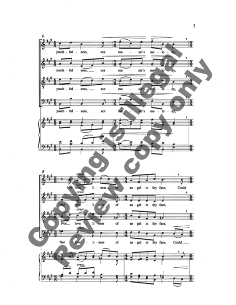 Two Hymns to the Virgin: 1. To Rise Beyond the Stars 4-Part scores gallery preview page 10