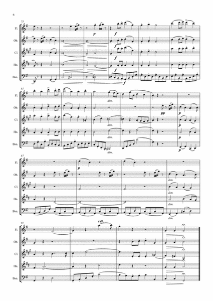 Elgar: Four Dances for Wind Quintet - wind quintet image number null