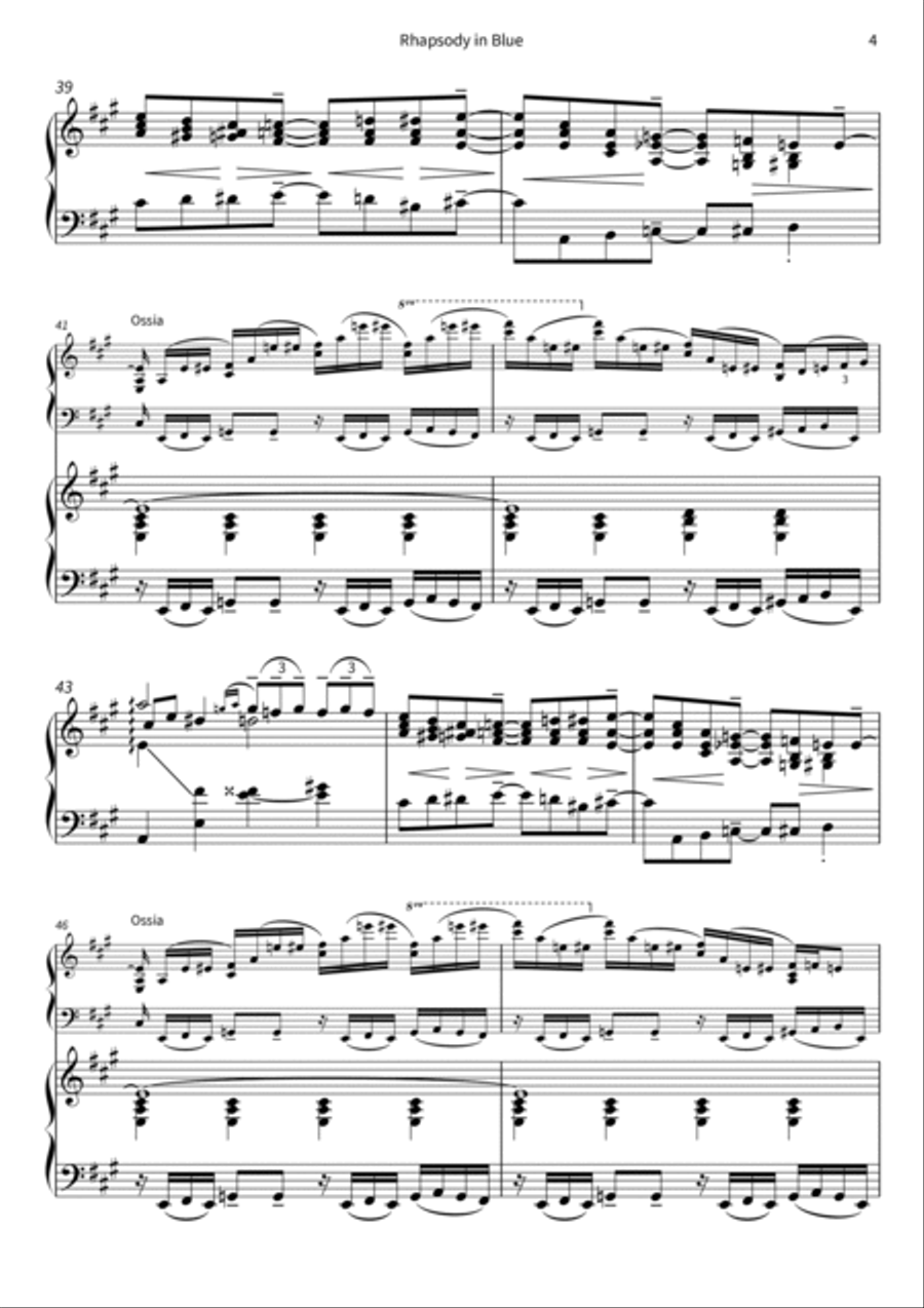 Rhapsody in Blue Piano scores gallery preview page 6