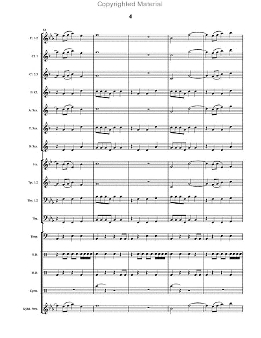 Desert March Concert Band scores gallery preview page 5
