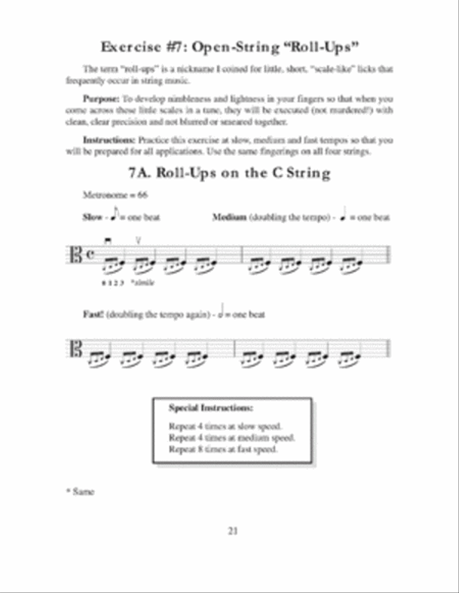 Warm-Ups for the Violists Made Easy Viola scores gallery preview page 3