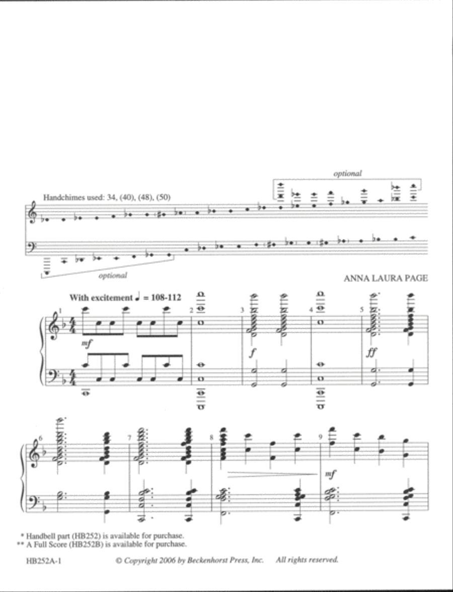 Soaring Praise - handchimes 5-Octaves scores gallery preview page 2