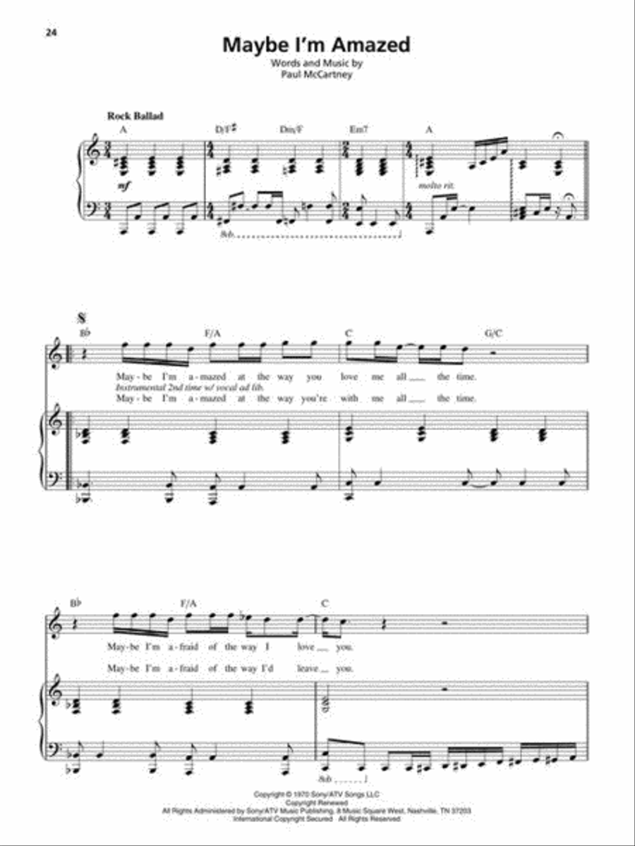 Rock Ballads Piano scores gallery preview page 6