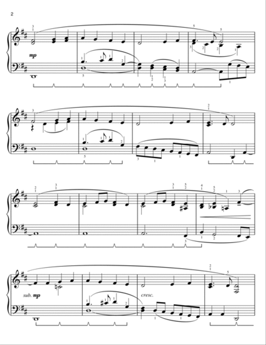 Ode To Joy (from Immortal Beloved) (arr. Phillip Keveren) Voice scores gallery preview page 2