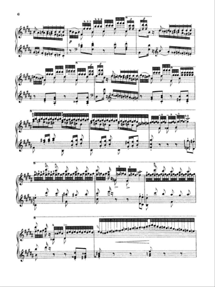 Liszt: La Campanella Liszt: La Campanella Piano Solo scores gallery preview page 6