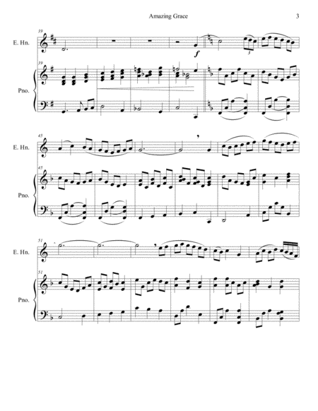 Amazing Grace for English Horn and Piano image number null