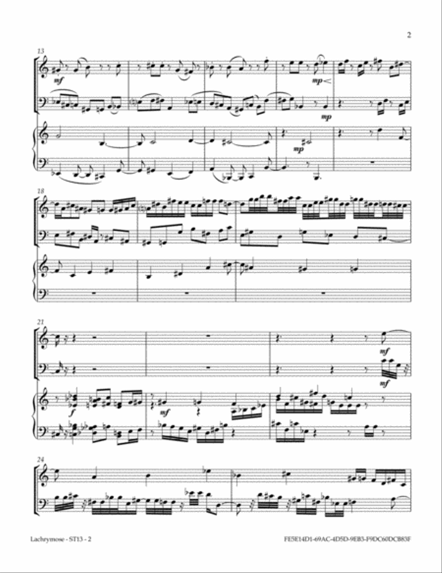 Lachrymose Piano Trio scores gallery preview page 5