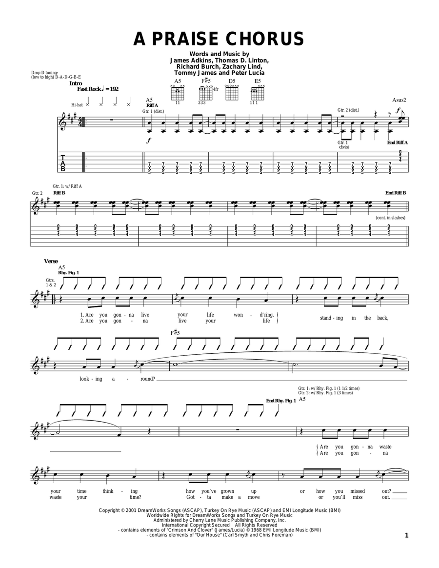 A Praise Chorus Choir scores gallery preview page 1