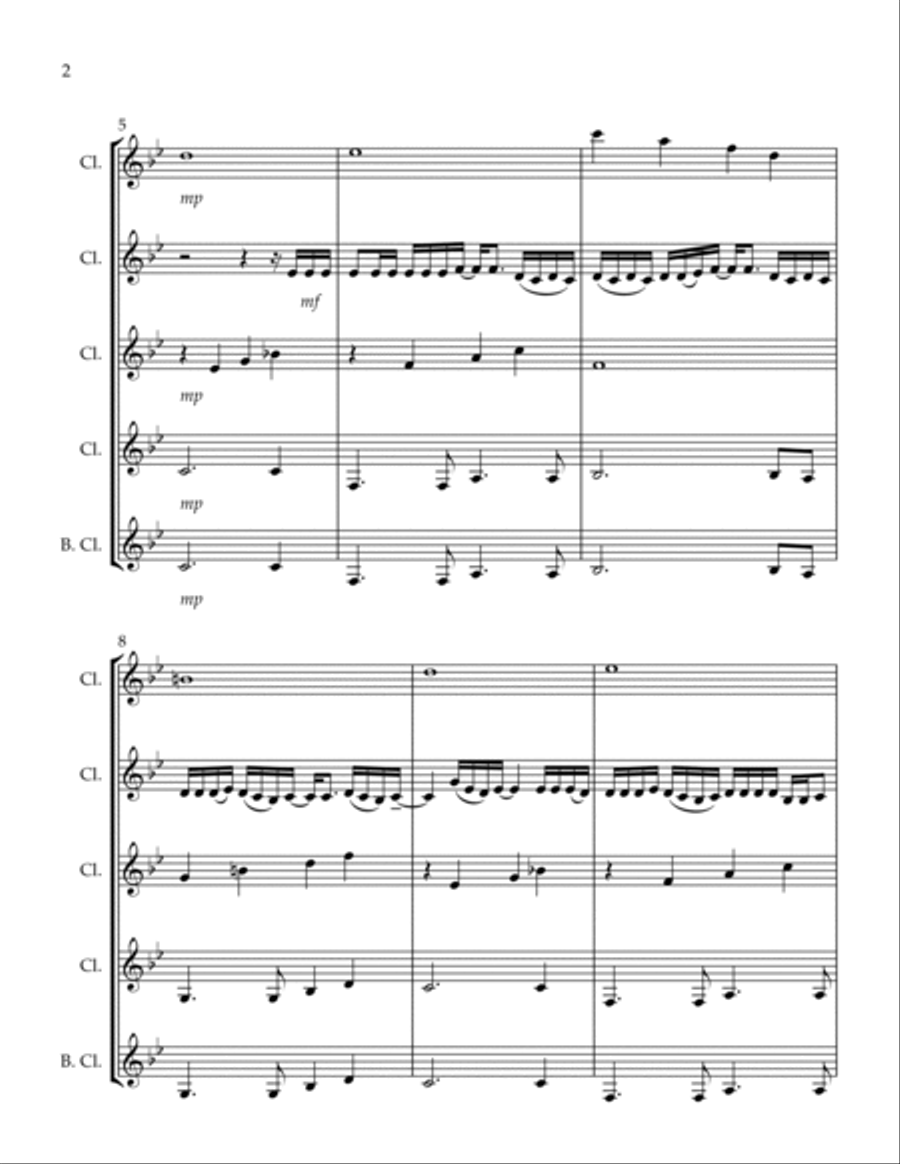 Kill Bill Woodwind Quartet scores gallery preview page 2