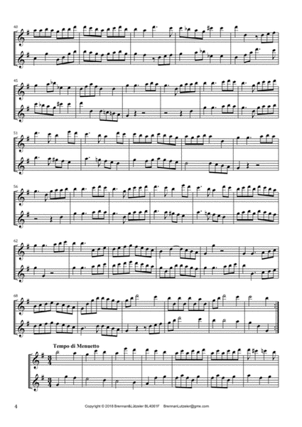 James Hook, 6 Duetts op. 58 arranged for 2 Recorders in F (score)
