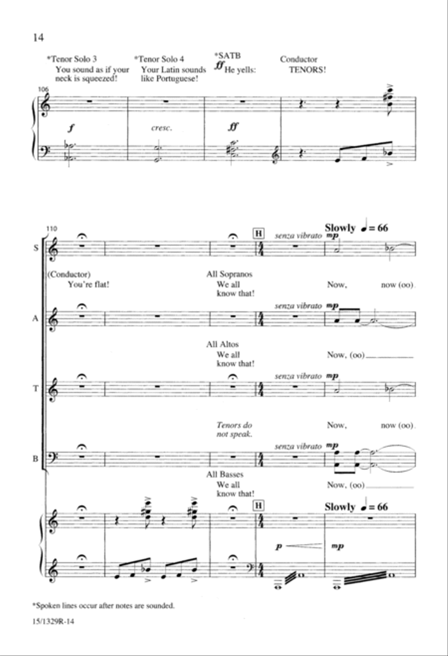A Chorister's Covert Concert 4-Part scores gallery preview page 14