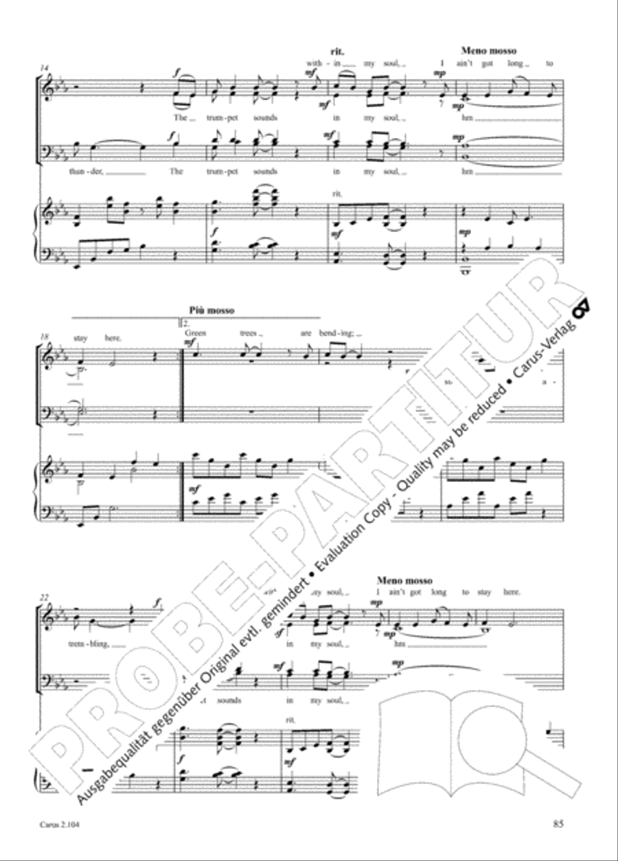 Hallelujah. Gospels and Spirituals for mixed choir Mixed Choir scores gallery preview page 73