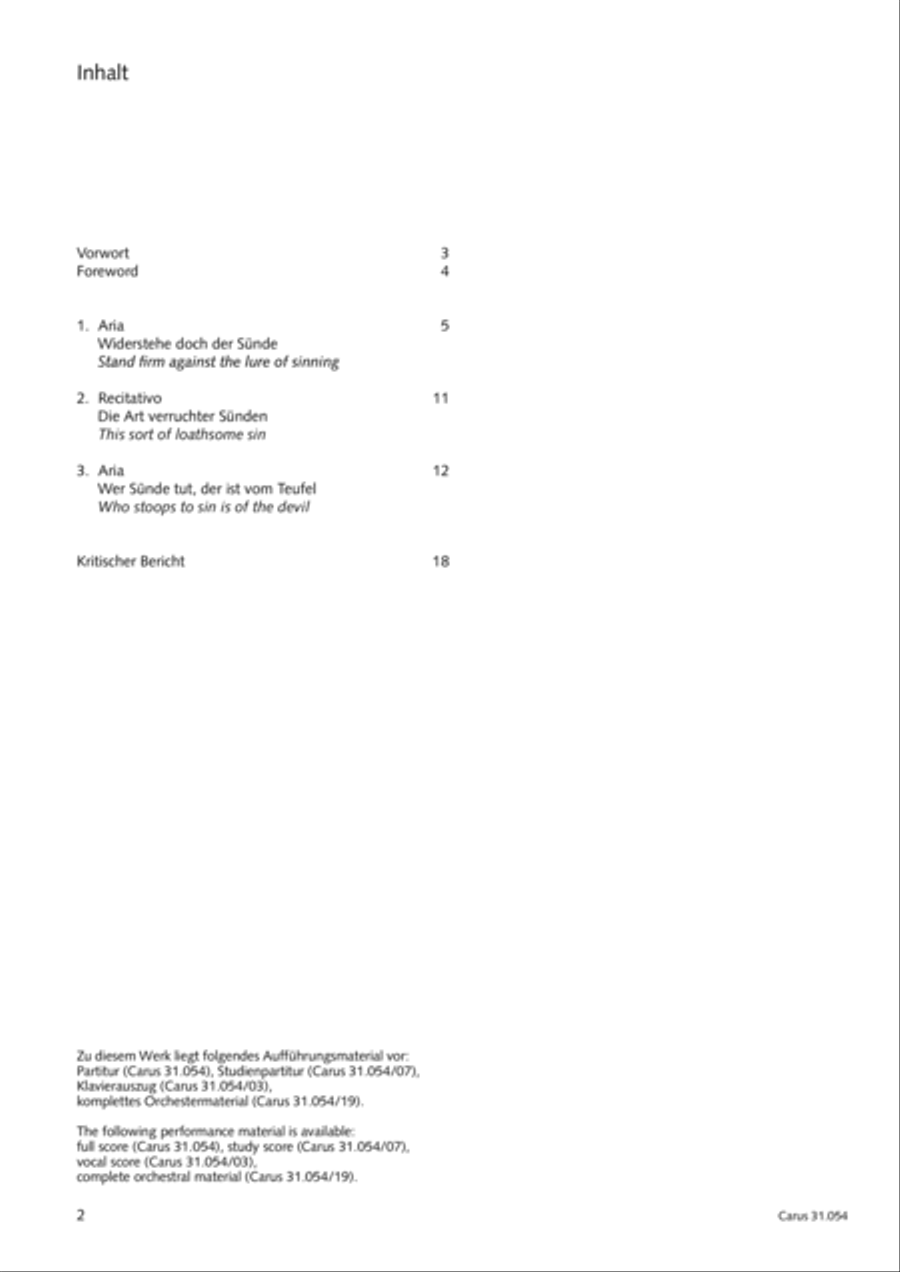 Stand firm against the lure of sinning (Widerstehe doch der Sunde) Alto Voice scores gallery preview page 3