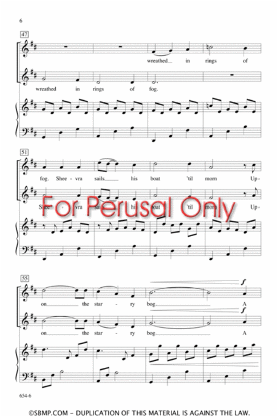 The Gartan Mother's Lullaby - SA Octavo SA scores gallery preview page 5