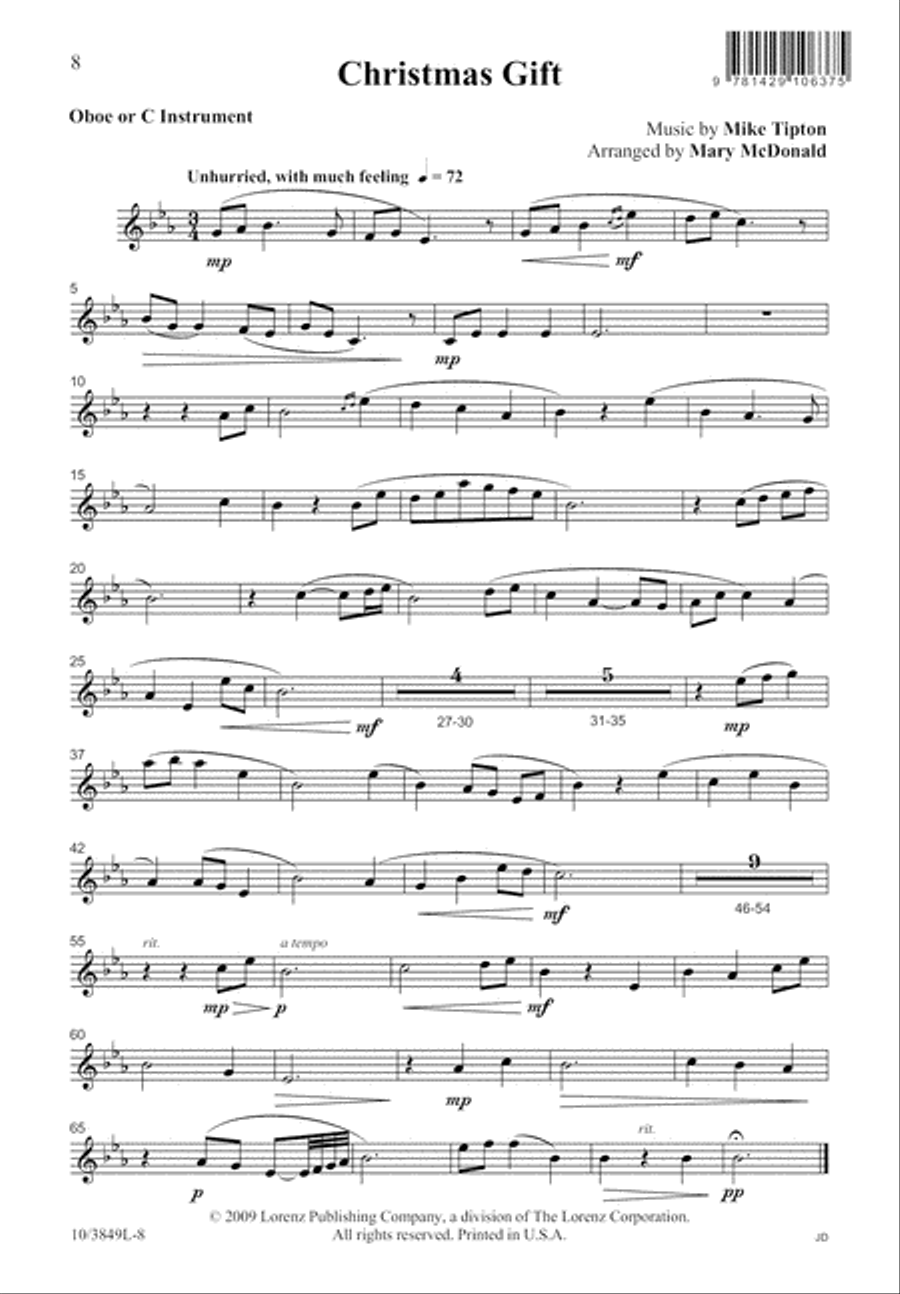 Christmas Gift Christmas Gift 4-Part scores gallery preview page 9