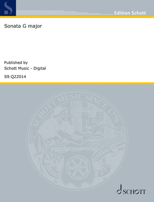 Book cover for Sonata G major