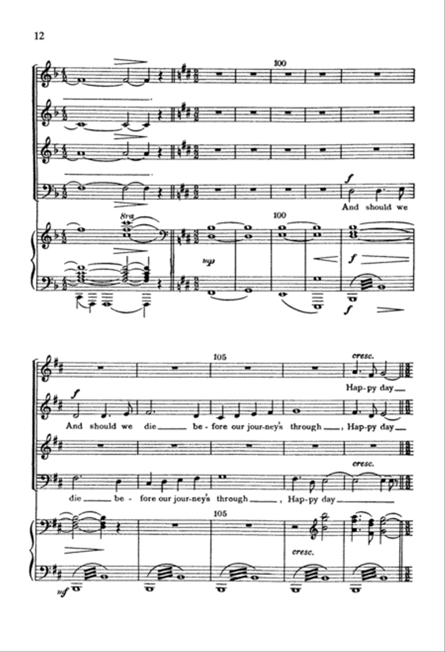 Come, Come Ye Saints 4-Part scores gallery preview page 13