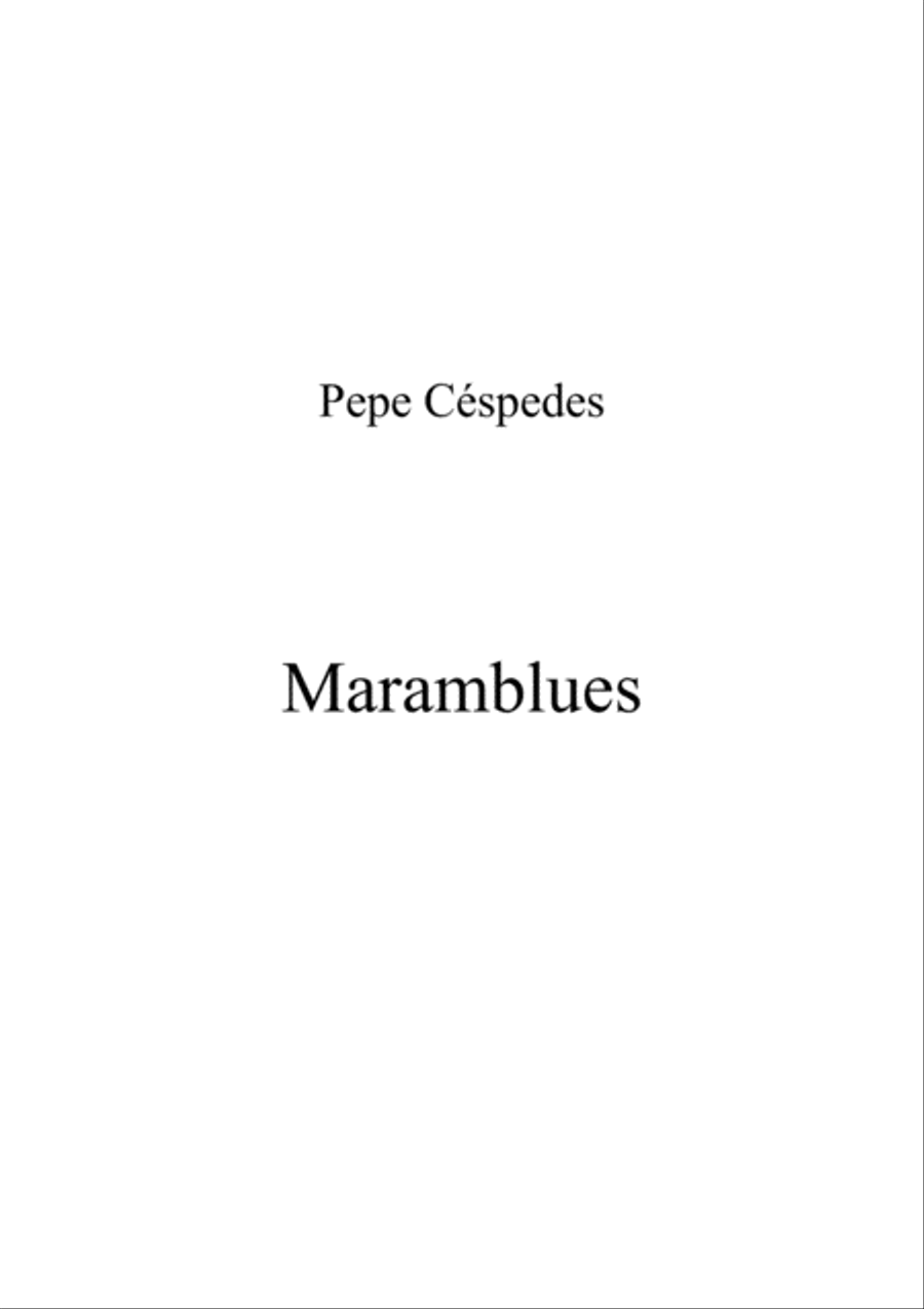 Maramblues Jazz Ensemble scores gallery preview page 1