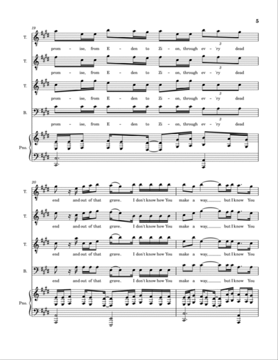 Know You Will TTBB scores gallery preview page 6