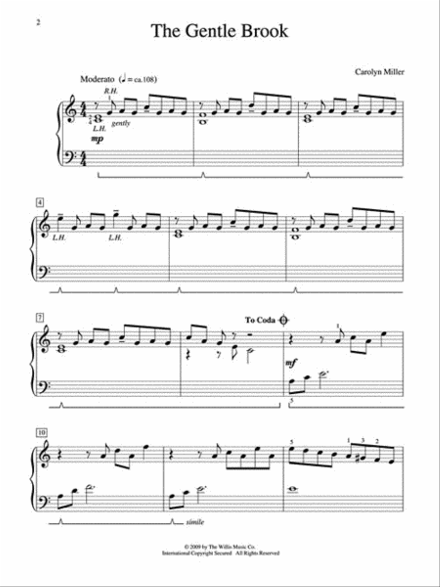 The Gentle Brook Piano scores gallery preview page 2