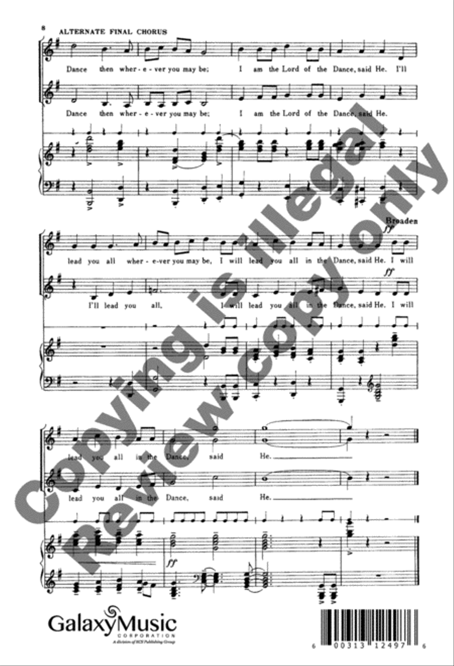 Lord of the Dance SA scores gallery preview page 7
