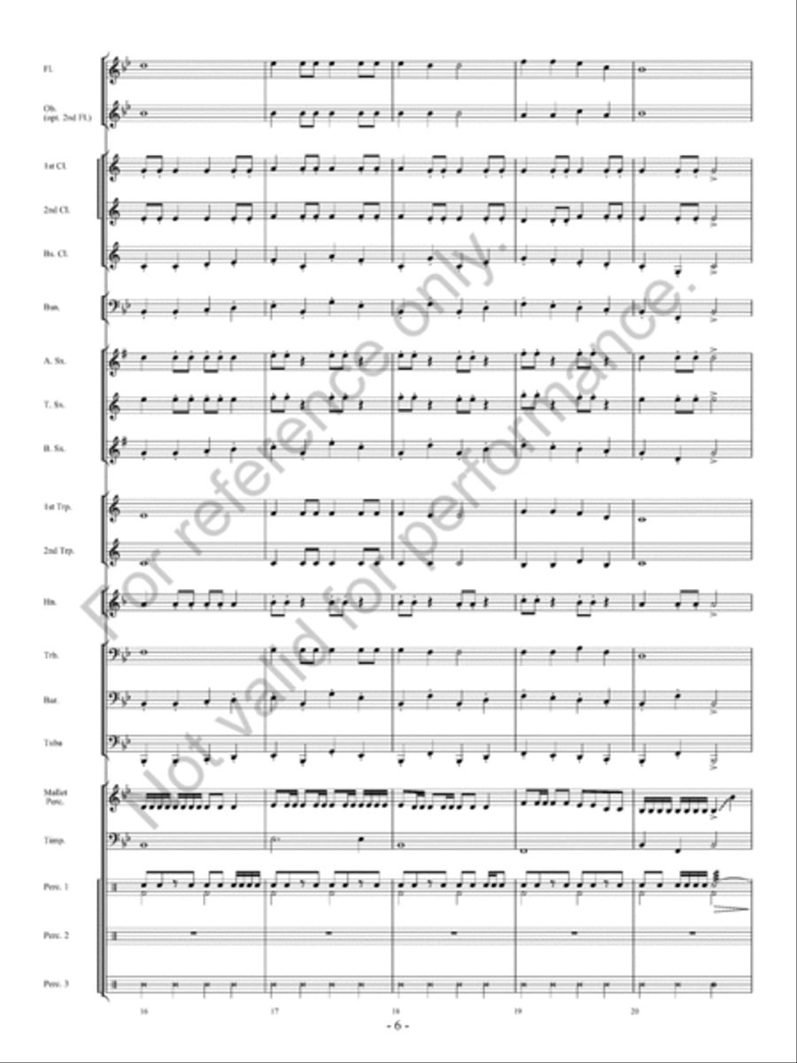 Santa's Wild Ride Concert Band scores gallery preview page 7
