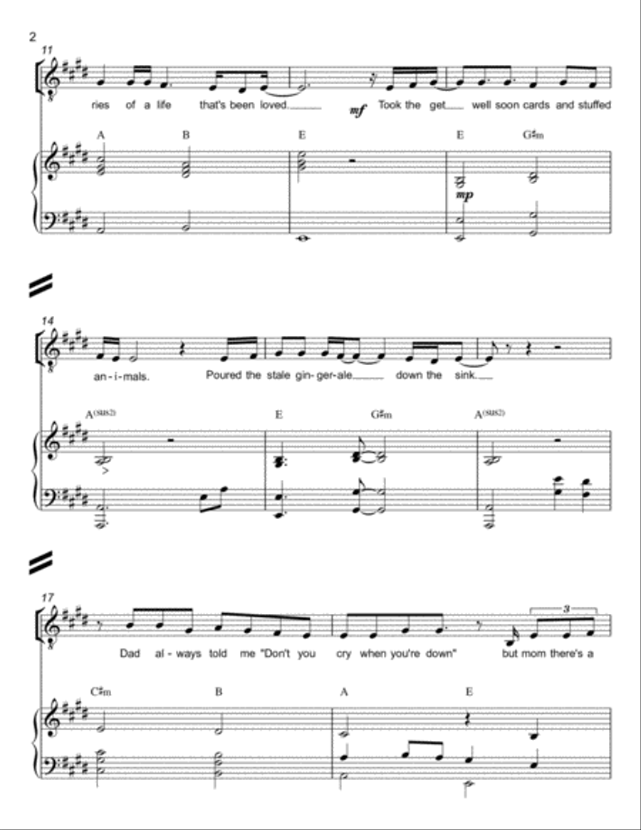 Supermarket Flowers 4-Part scores gallery preview page 2