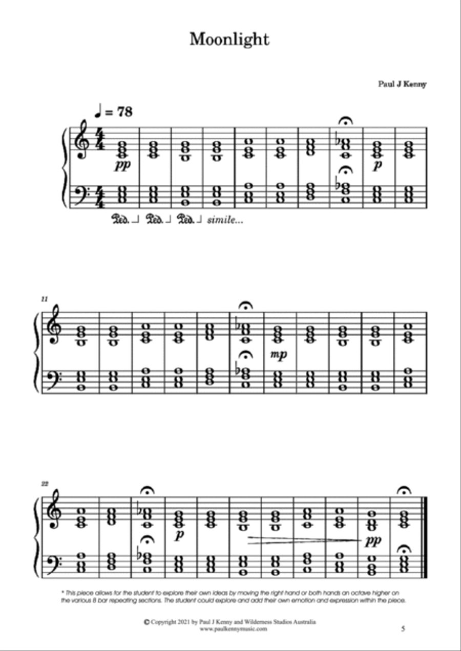 Piano Solos Nocturnes by Paul Kenny Piano Solo scores gallery preview page 6