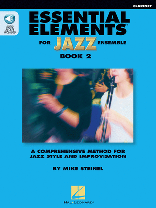 Book cover for Essential Elements for Jazz Ensemble Book 2 – Clarinet