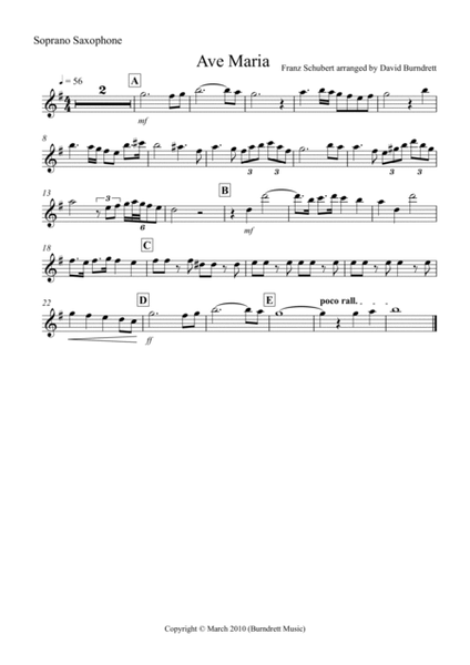 Ave Maria for Saxophone Quintet image number null