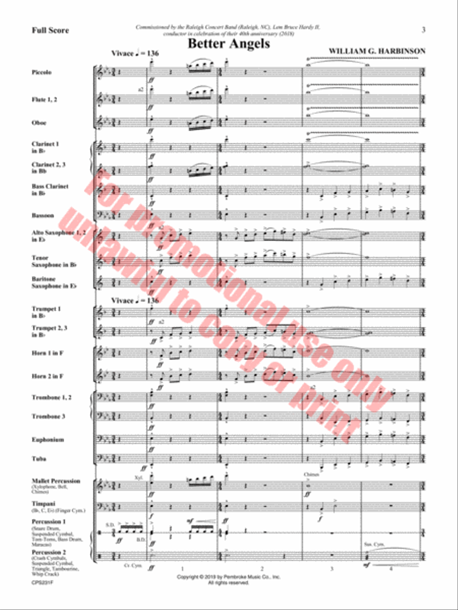 Better Angels Concert Band scores gallery preview page 4