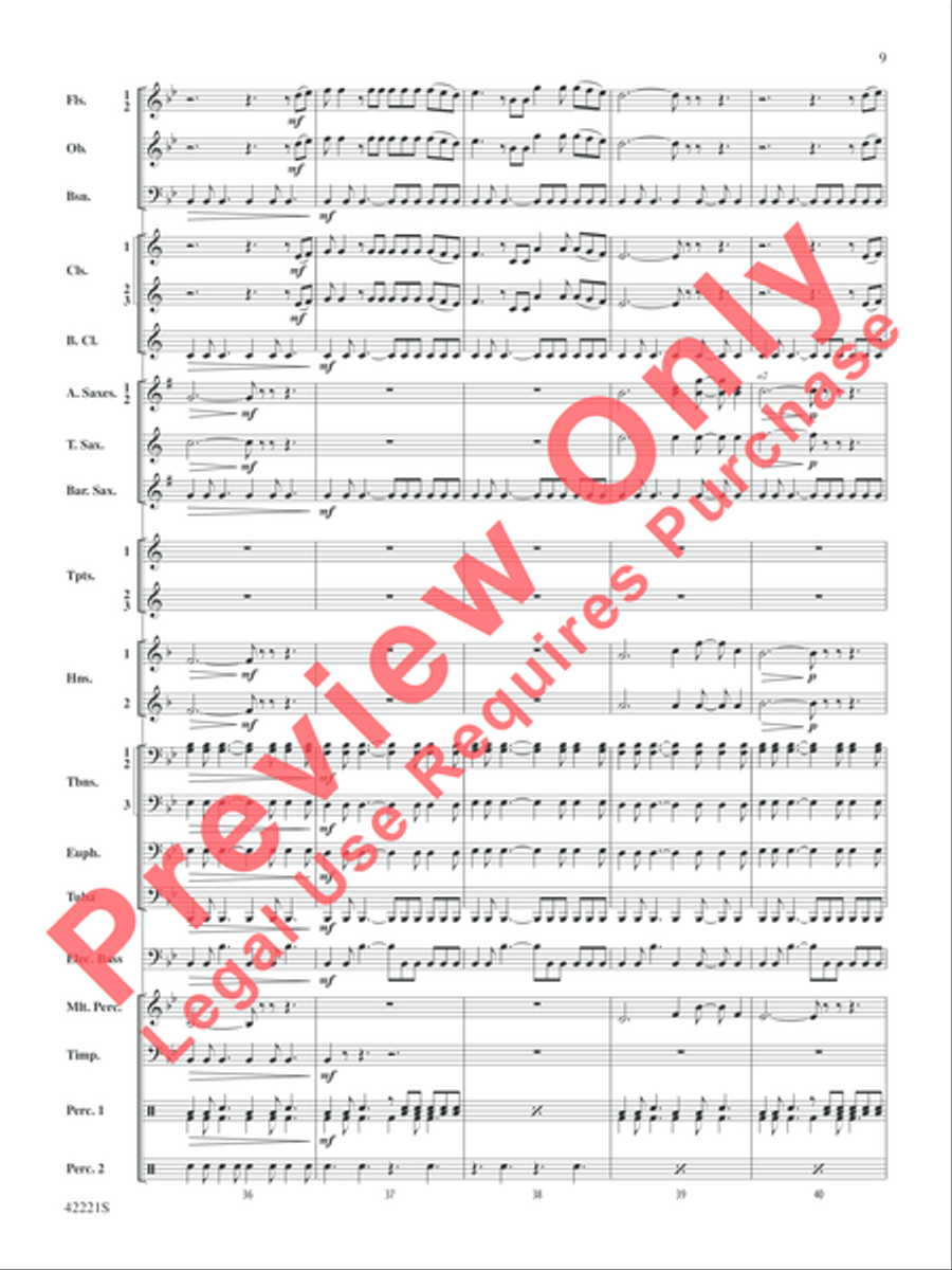 Carry On Concert Band scores gallery preview page 10